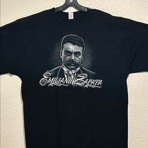Emiliano Zapata Black Graphic T-Shirt